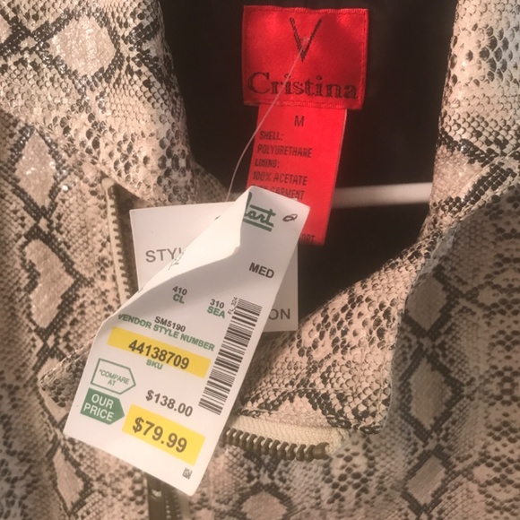 NWT V Cristina  animal print jacket - Picture 3 of 9